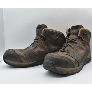 Irish Setter Red Wing Mens Sz 9.5 D Rockford Safety Work Shoe Boot Brown